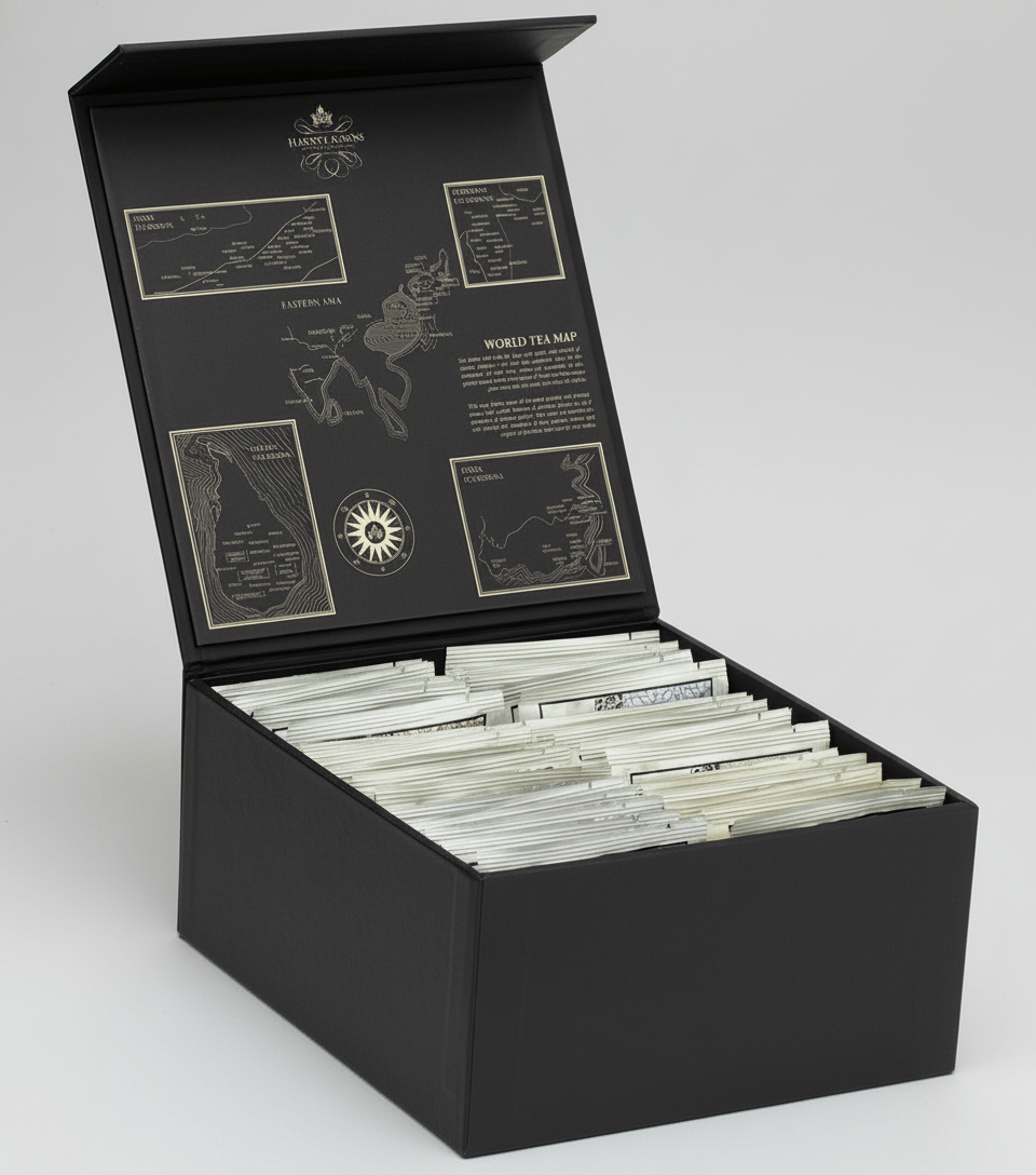 Harney & Sons Fine Teas Harney Heritage – Wrapped Sachet Tea Chest, 36 Sachets