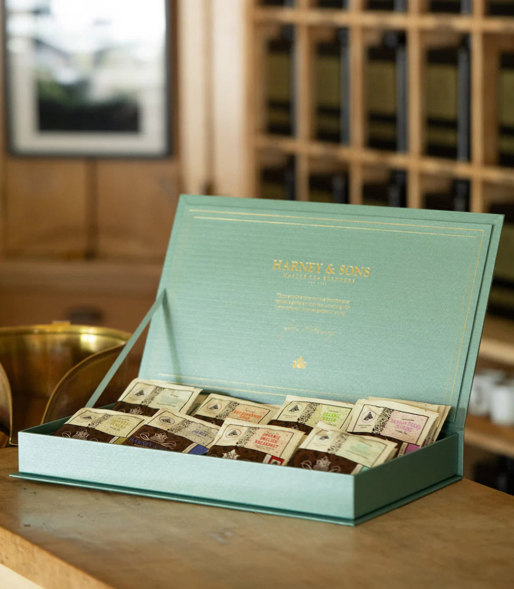 Harney & Sons Fine Teas Tea Chest Featuring Eight Assorted Teas