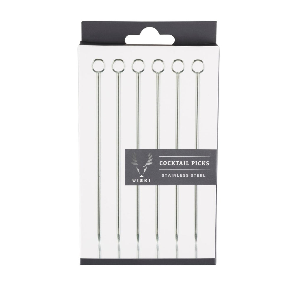
                      
                        Viski Harrison Stainless Steel Cocktail Picks, Set of 6 - lily & onyx
                      
                    