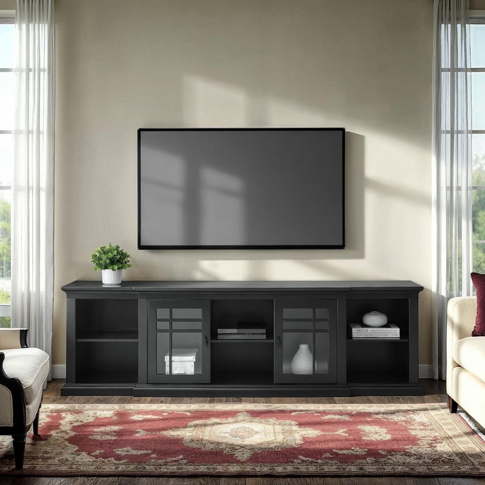 Walker Edison Hattie Glass - Door TV Stand - lily & onyx