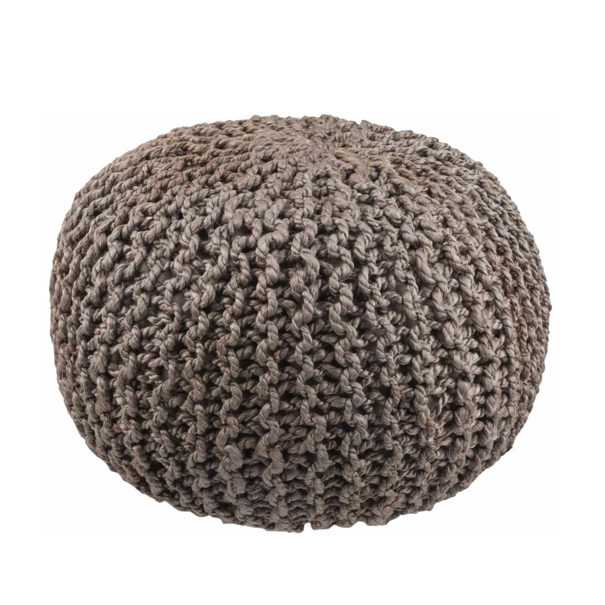 Boutique Rugs Hauenstein Knitted Jute Pouf - lily & onyx