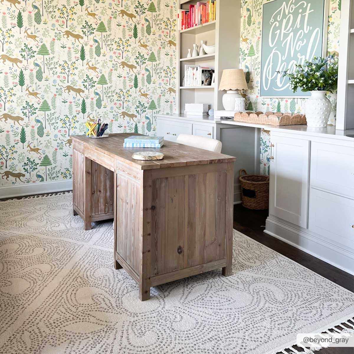 Hauteloom Birdwood Gray Bohemian Area Rug - Machine Woven Polyester Medium Pile