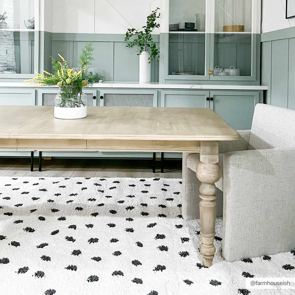 Hauteloom Chaia Black & White Dotted Plush Rug - 1.77" Pile Polyester