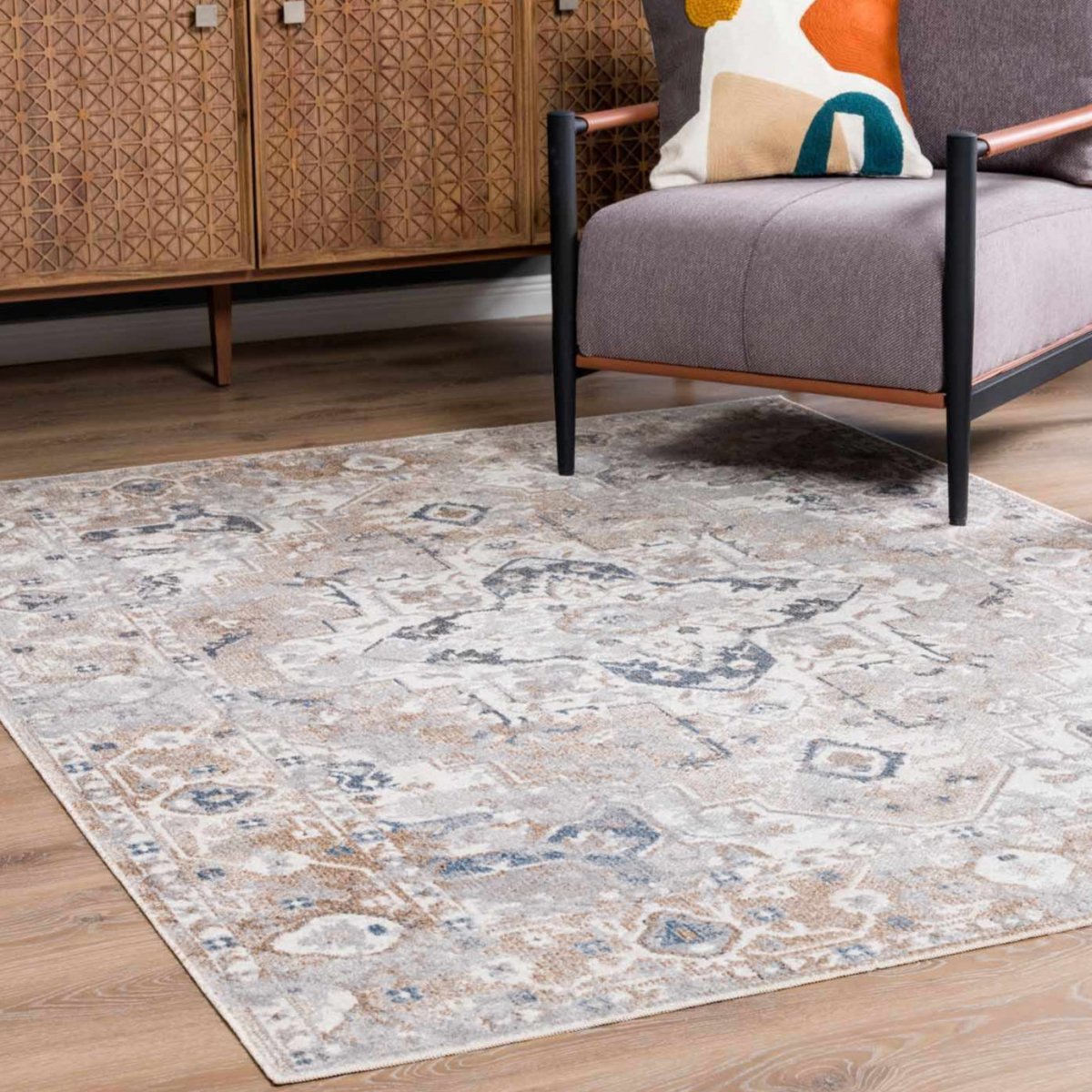 Hauteloom Dobry Machine Washable Area Rug - Low Pile Polyester - Hauteloom