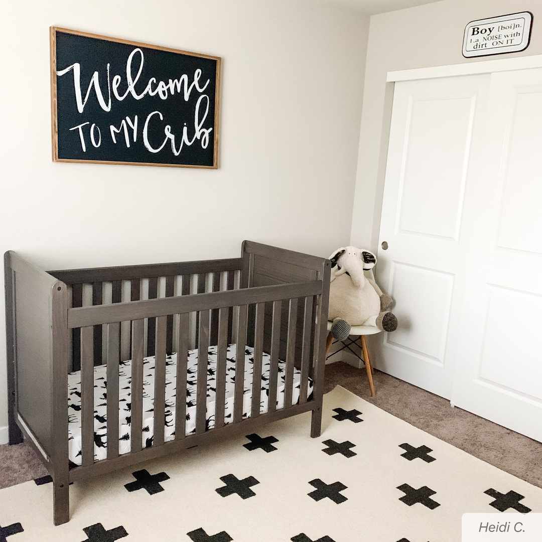 Hauteloom Hand Tufted Wool Area Rug - Black & Ivory Contemporary (Meltham)