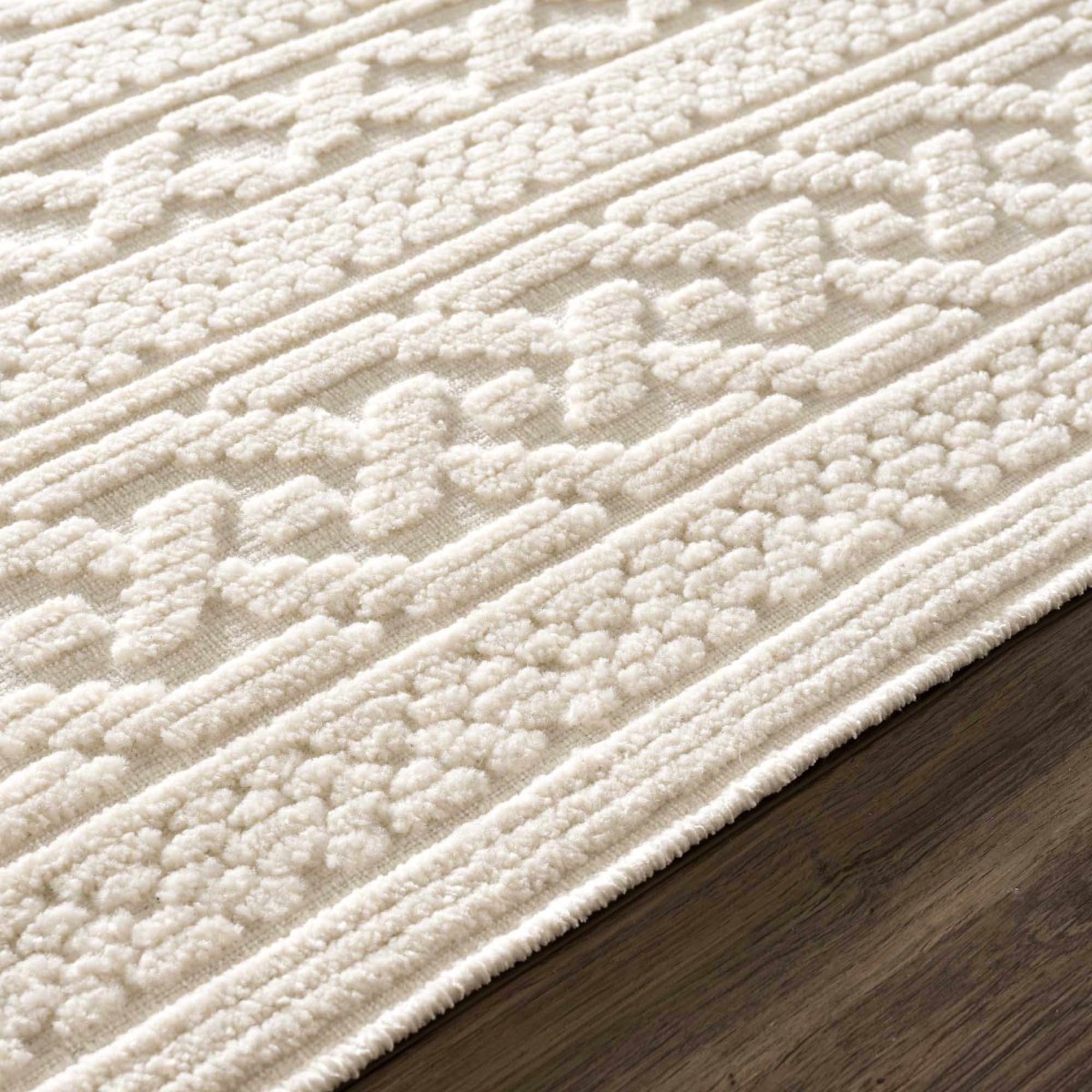 Hauteloom Hauteloom Fadey Machine Washable Area Rug - Off White Medium Pile