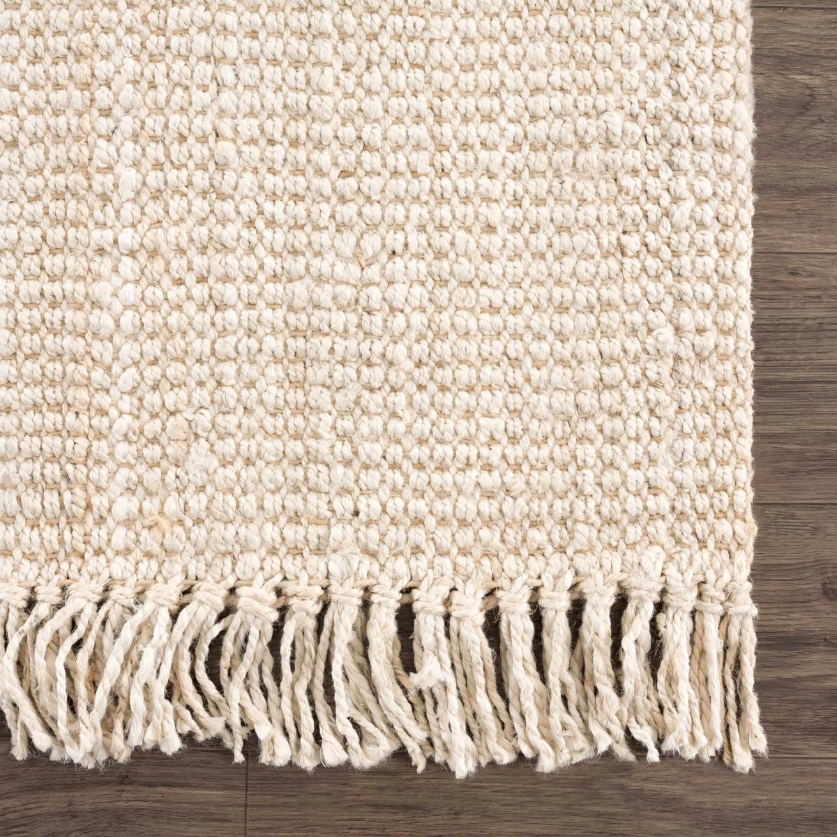 Hauteloom Hauteloom Hand - Woven Jute Rug - Cream Flatweave Natural Fiber
