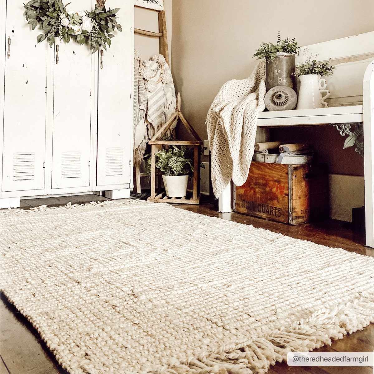 Hauteloom Hauteloom Hand - Woven Jute Rug - Cream Flatweave Natural Fiber