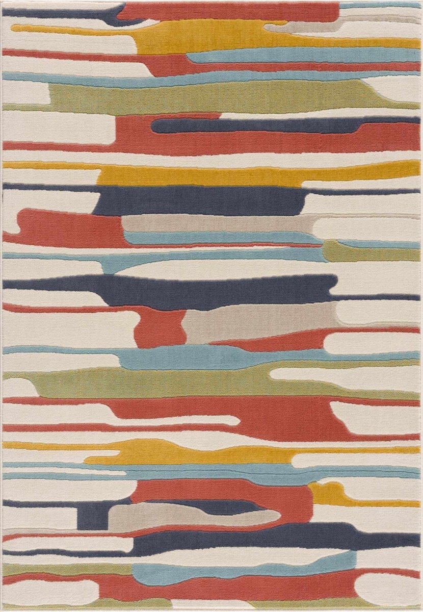 Hauteloom Southfields Polypropylene Area Rug - Multicolor Turkish Contemporary
