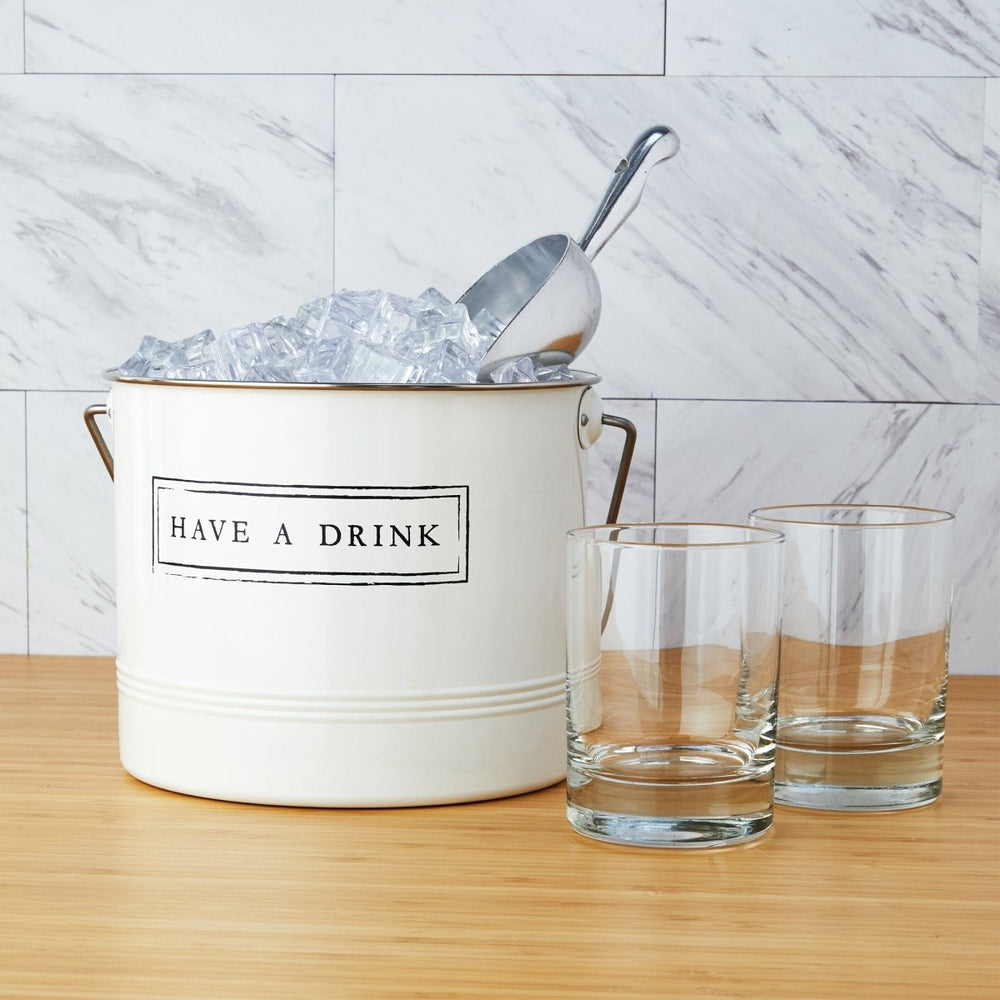 
                      
                        Twine Living "Have A Drink" Ice Bucket and Scoop - lily & onyx
                      
                    