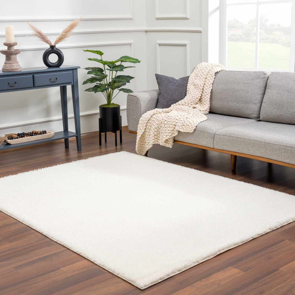 
                      
                        Hauteloom Heavenly Solid Cream Plush Rug - lily & onyx
                      
                    