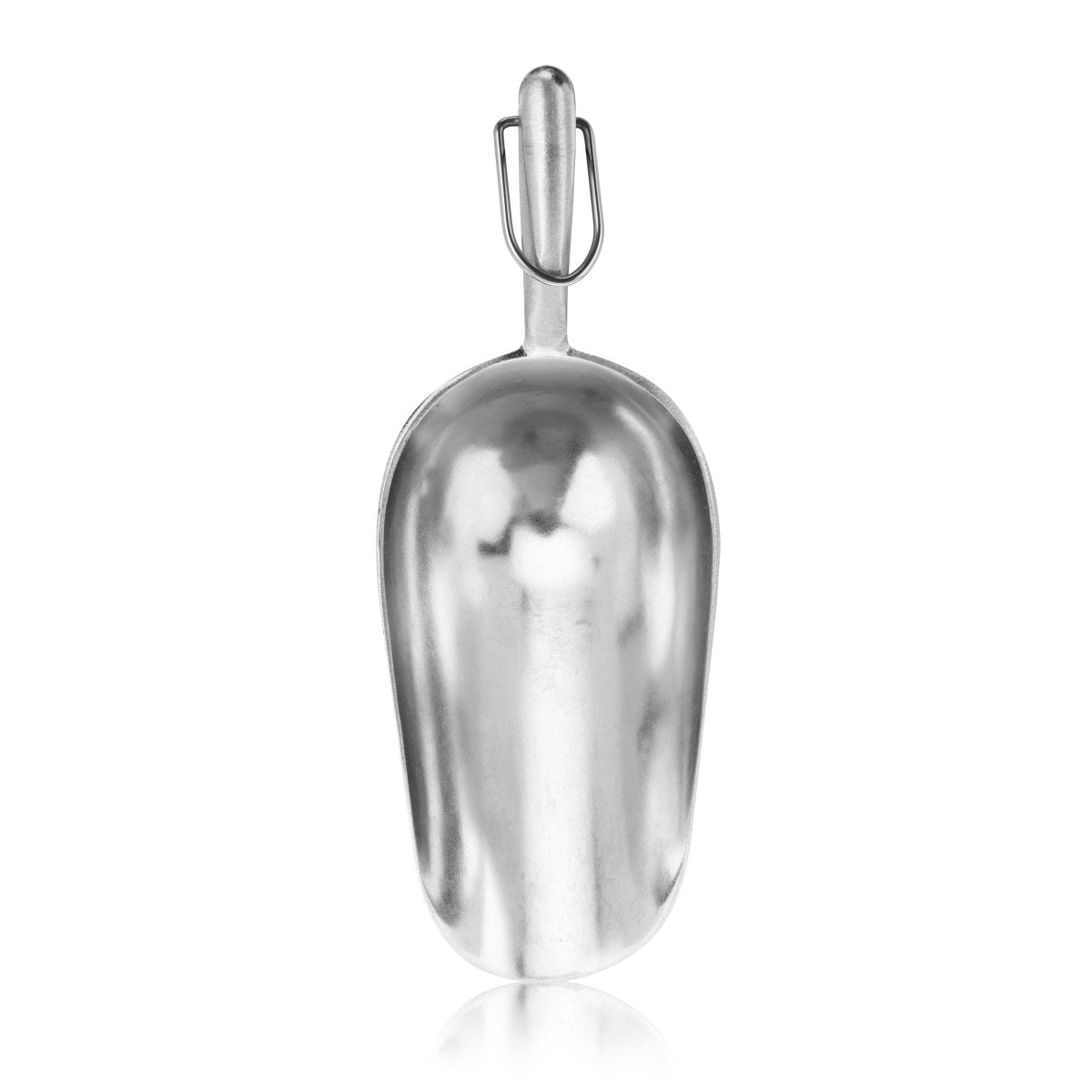 True Heavy Duty 6 oz Aluminum Ice Scoop with Loop Handle - lily & onyx