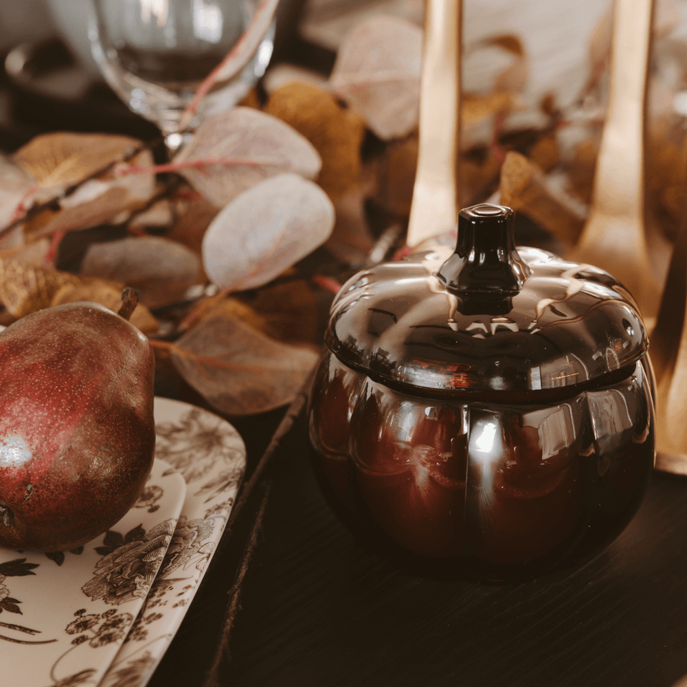 
                      
                        Sweet Water Decor Hello Fall Soy Candle - Amber Glass Pumpkin Jar - 20 oz - lily & onyx
                      
                    