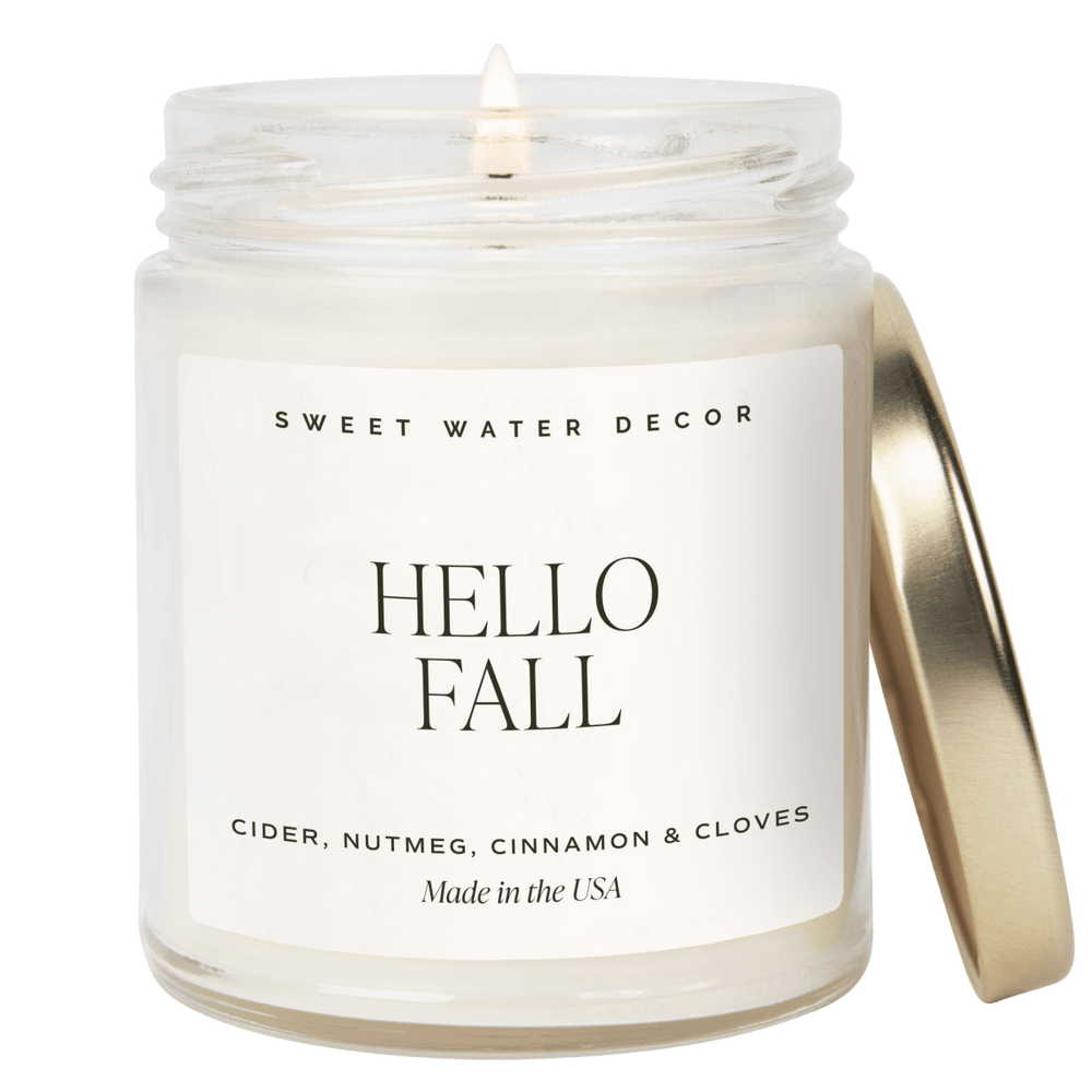 
                      
                        Sweet Water Decor Hello Fall Soy Candle - Clear Jar - 9 oz - lily & onyx
                      
                    