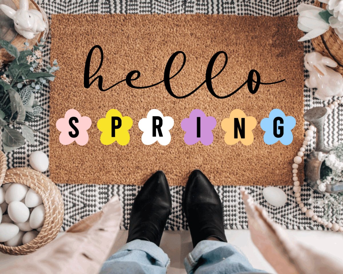 The Doormat Co. Hello Spring Doormat - lily & onyx