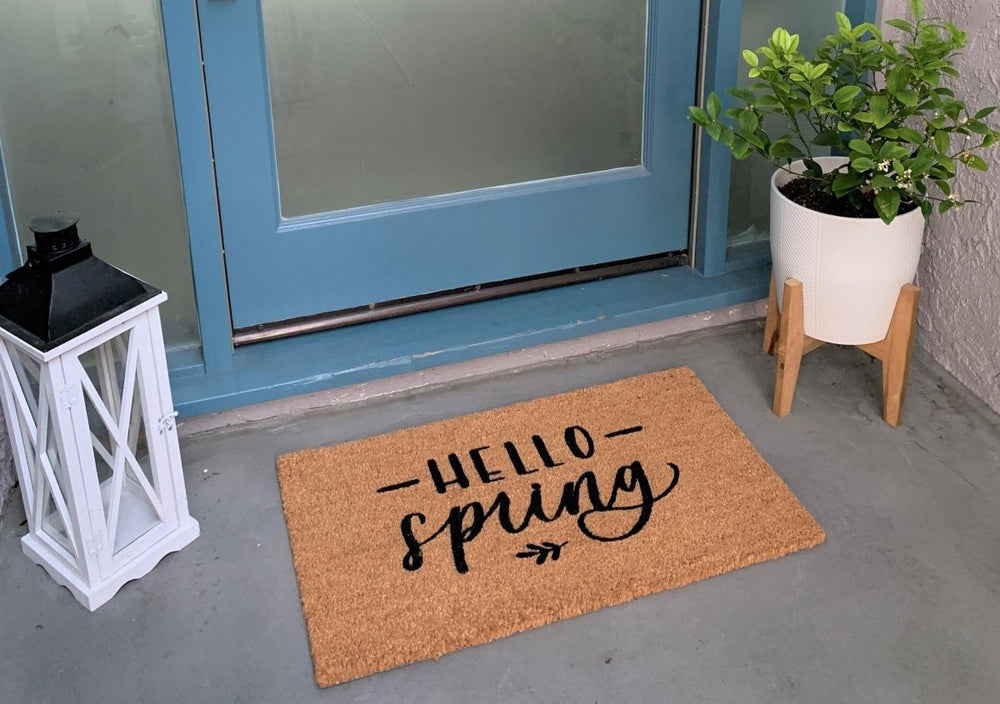 
                      
                        Nickel Designs Custom Doormats Hello Spring Outdoor Doormat - lily & onyx
                      
                    