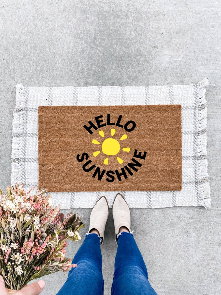 The Doormat Co. Hello Sunshine Doormat - lily & onyx