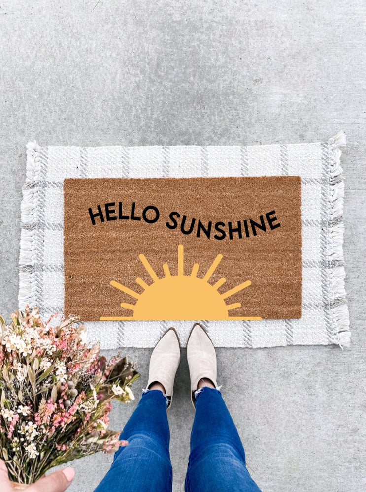 The Doormat Co. Hello Sunshine Doormat - lily & onyx