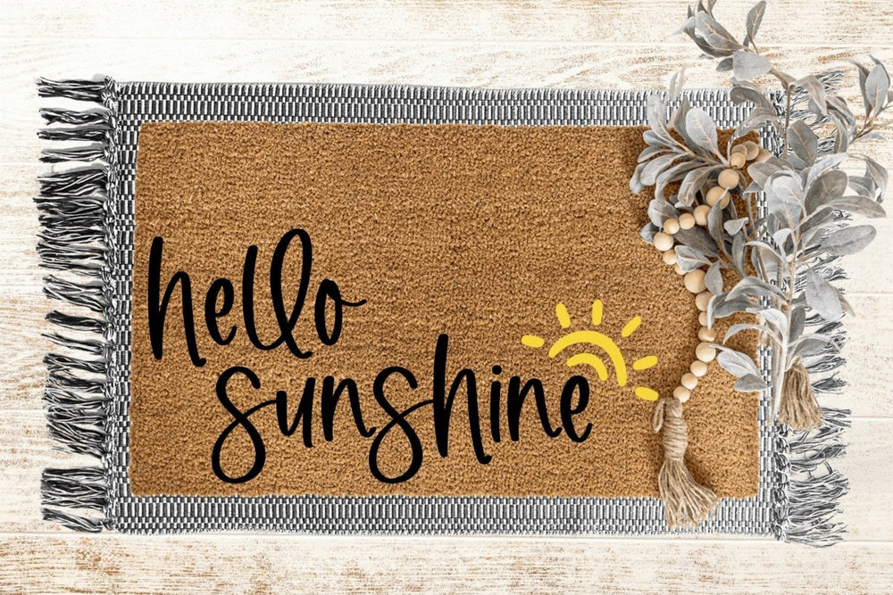 The Doormat Co. Hello Sunshine Doormat | Sun - lily & onyx