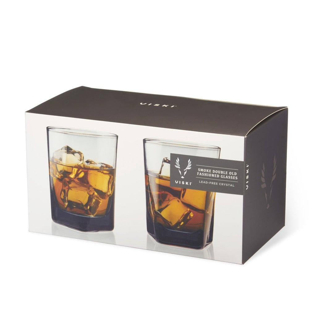 
                      
                        Viski Hexagonal Crystal Double Old Fashioned Glasses in Smoke, Set of 2 - lily & onyx
                      
                    