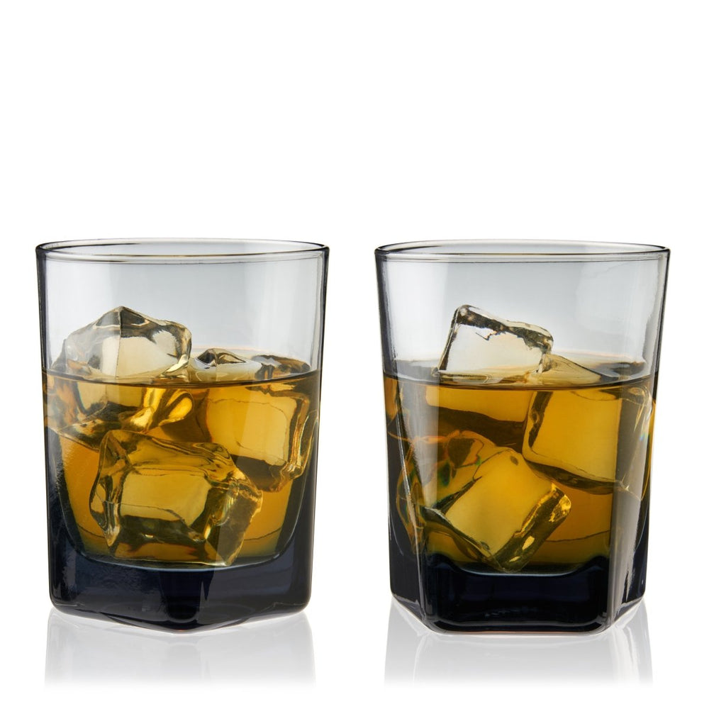 
                      
                        Viski Hexagonal Crystal Double Old Fashioned Glasses in Smoke, Set of 2 - lily & onyx
                      
                    