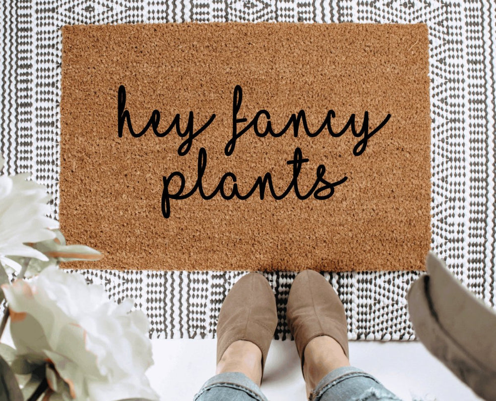 The Doormat Co. Hey Fancy Plants Doormat - lily & onyx