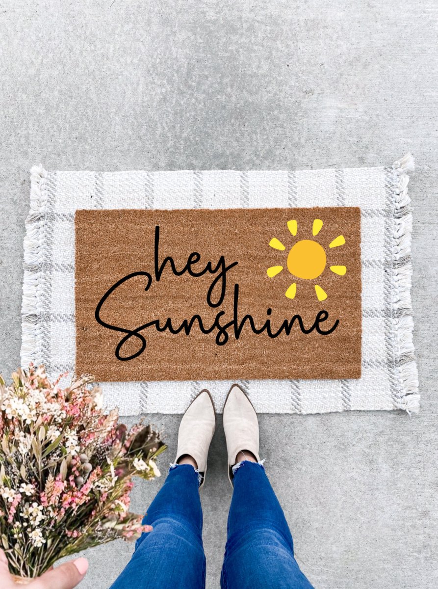 The Doormat Co. Hey Sunshine Doormat - lily & onyx