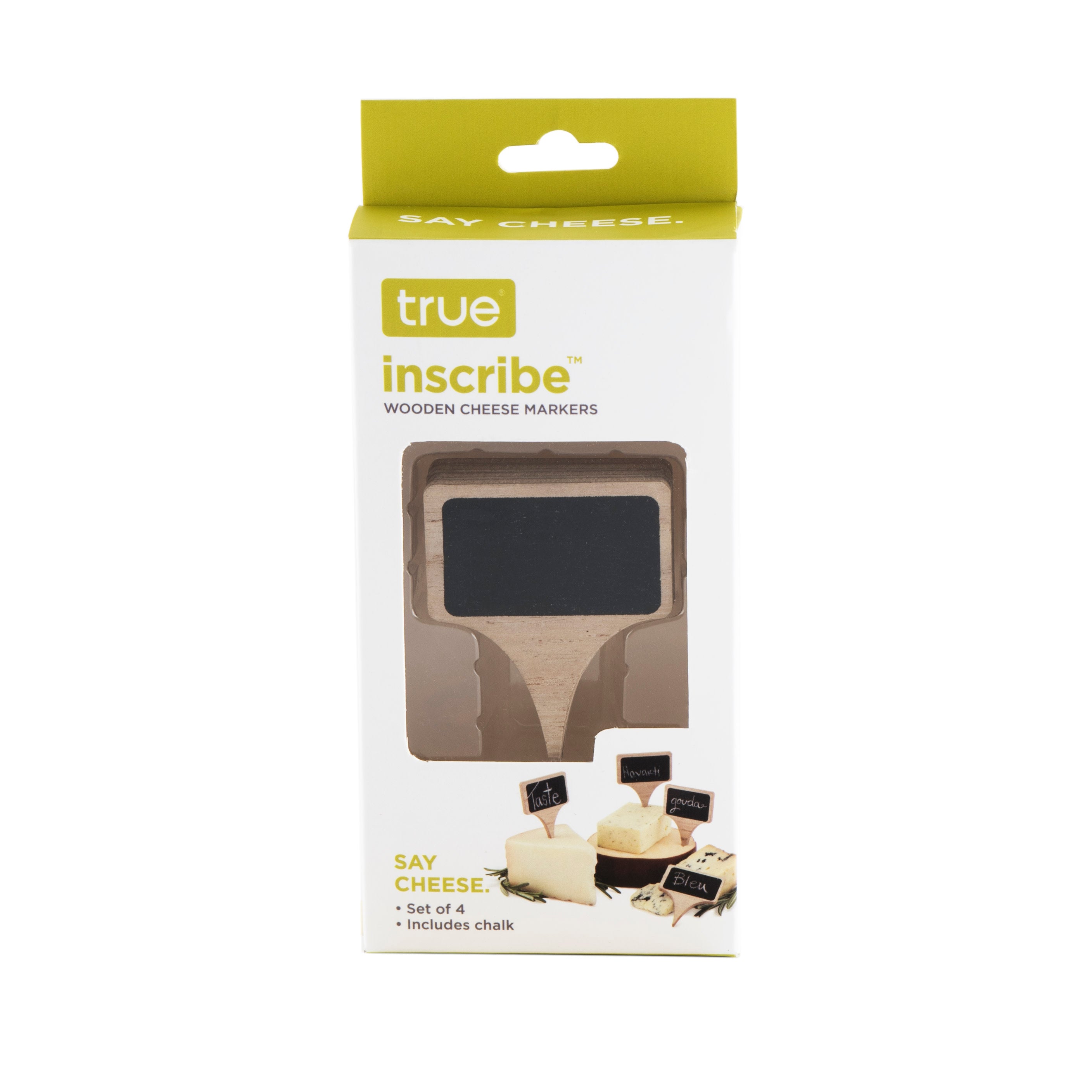 Inscribe Wooden Cheese Markers, Set of 4 | lily & onyx