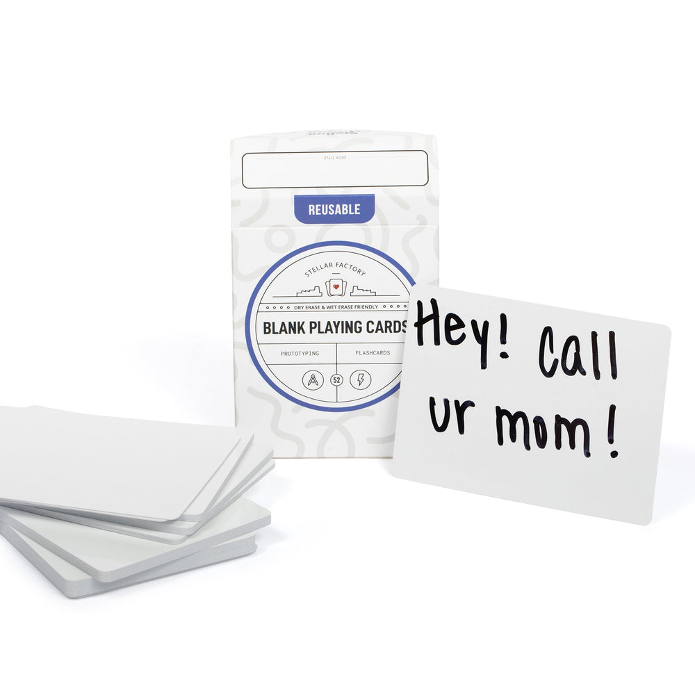 Reusable Blank Playing Cards