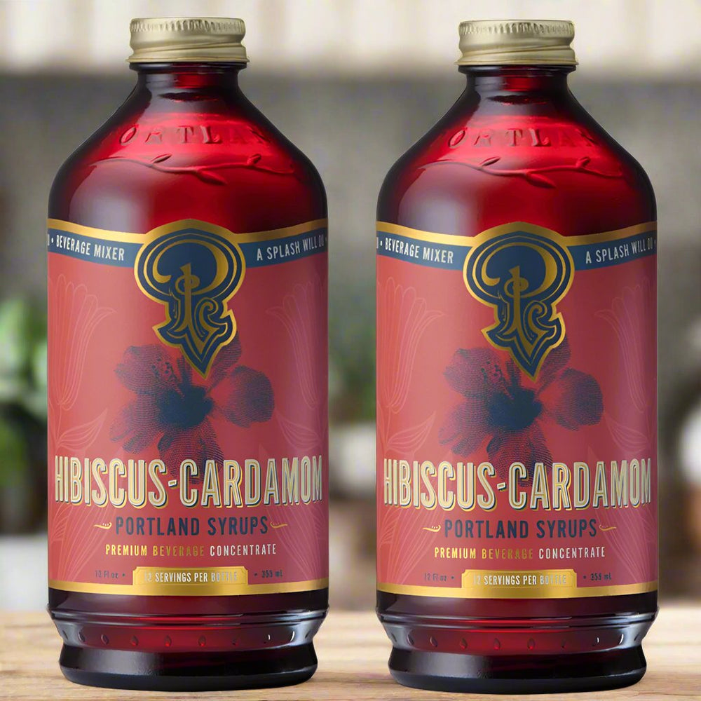 Portland Syrups Hibiscus Cardamom Syrup, 2 Pack - lily & onyx