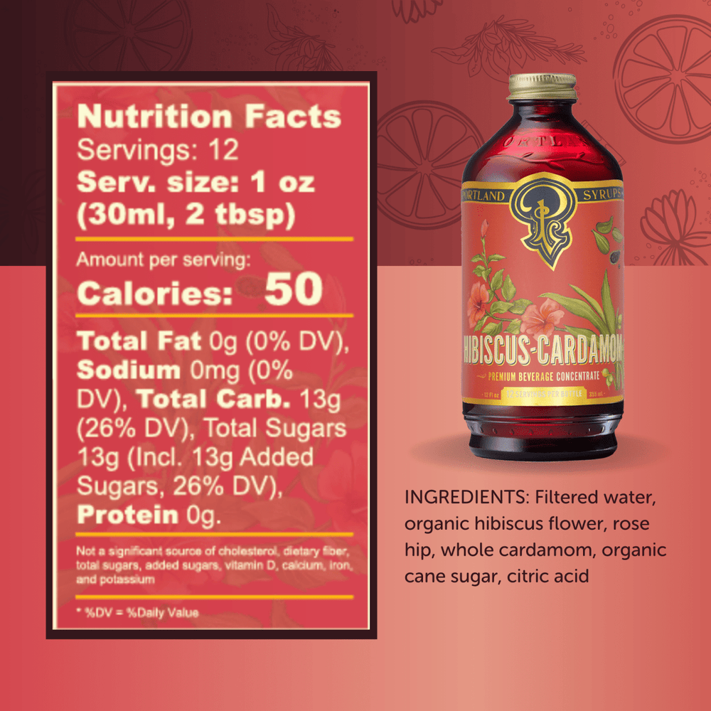 
                      
                        Portland Syrups Hibiscus Cardamom Syrup, 2 Pack - lily & onyx
                      
                    