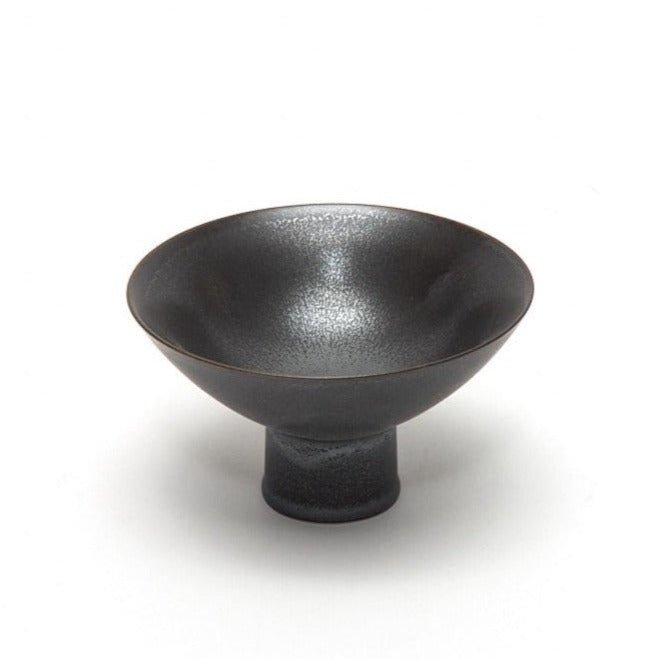 CHOP SUEY CLUB High Foot Snack Plate in Ebony Black - lily & onyx