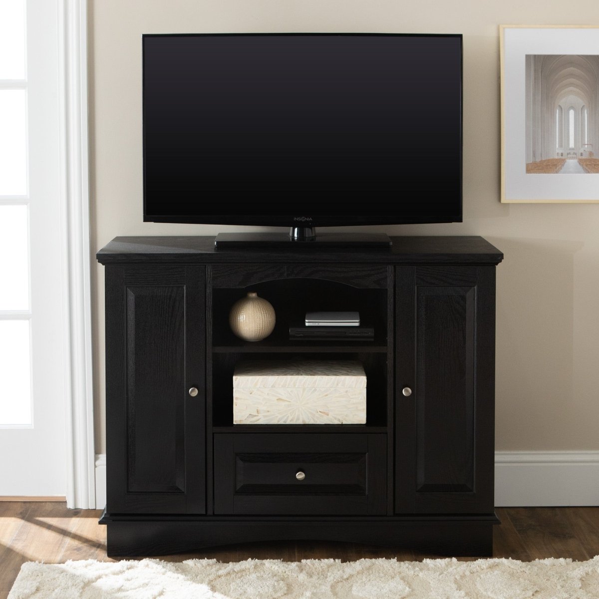 Walker Edison Highboy Wood TV Stand - lily & onyx