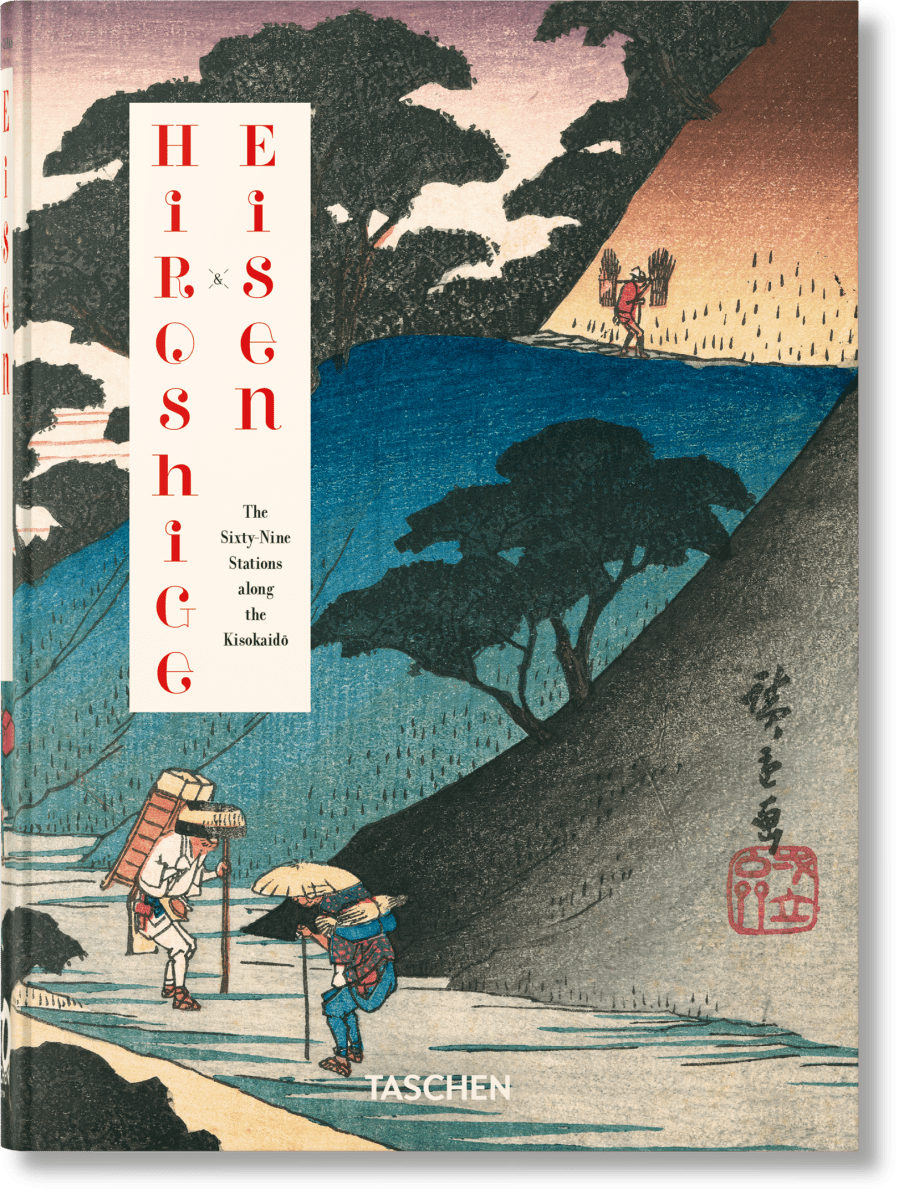 TASCHEN Hiroshige & Eisen. The Sixty - Nine Stations along the Kisokaido. 40th Ed. (German, French, English) - lily & onyx