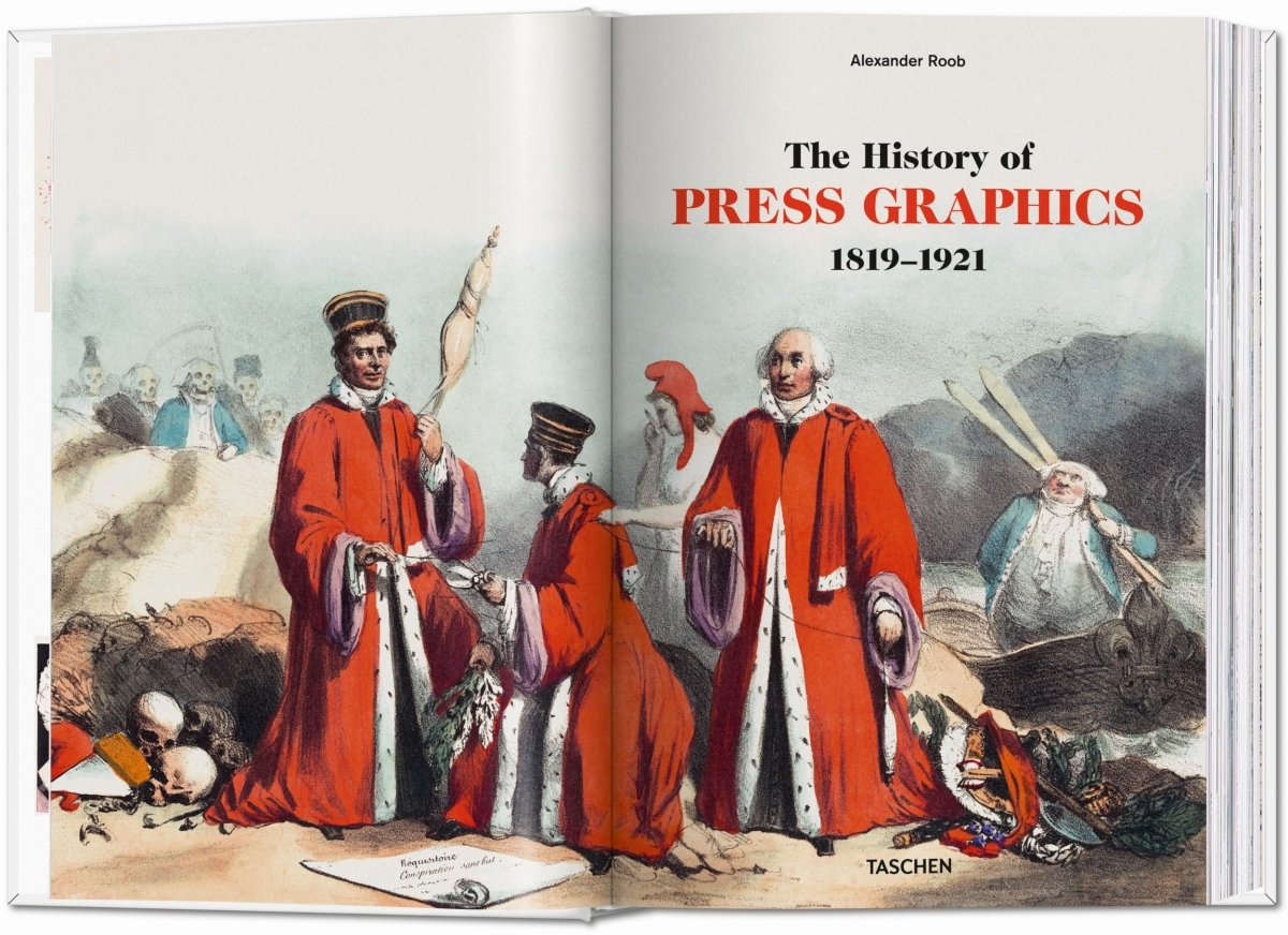 TASCHEN History of Press Graphics. 1819–1921 (German, French, English) - lily & onyx