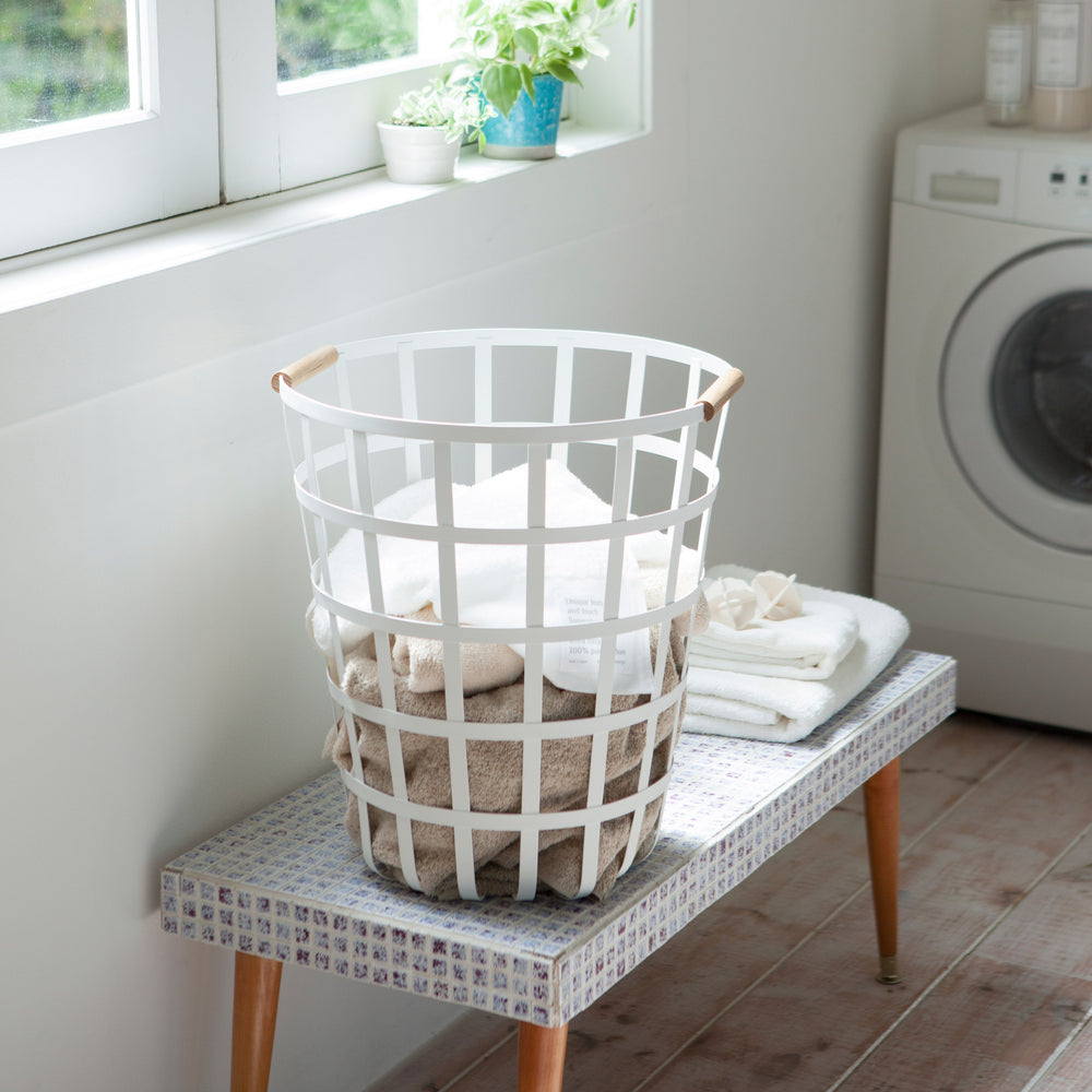 
                      
                        Wire Laundry Basket, 18" H
                      
                    