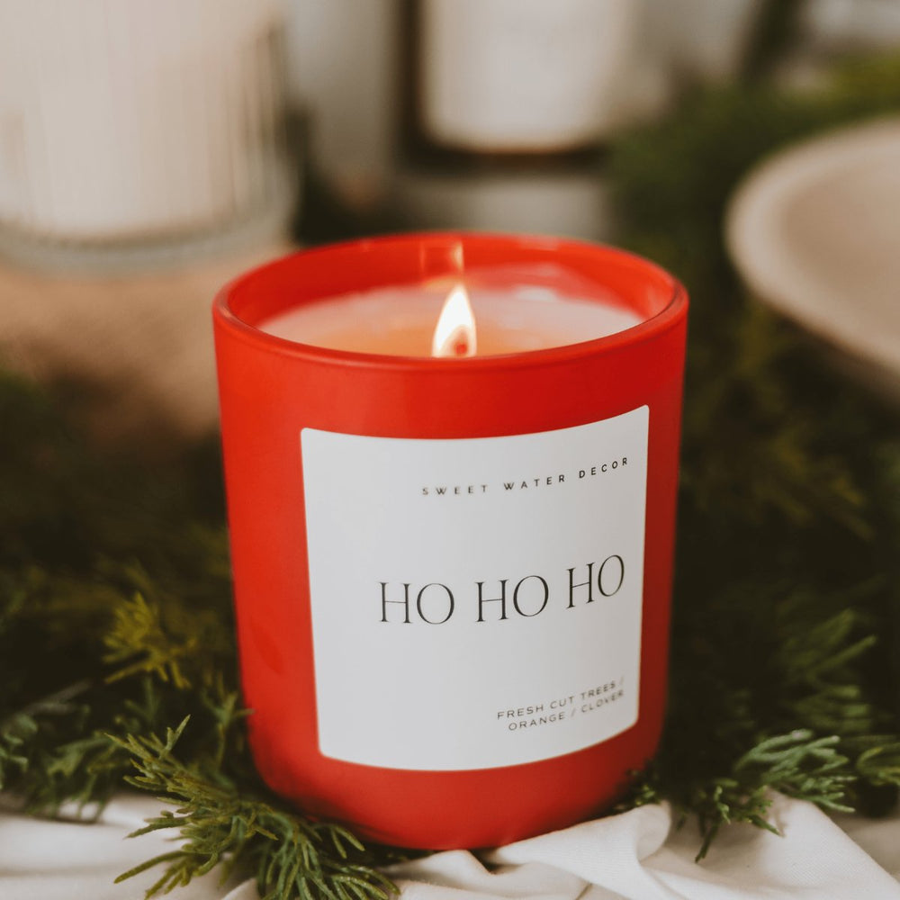 
                      
                        Sweet Water Decor Ho Ho Ho Soy Candle - Red Matte Jar - 15 oz (Christmas) - lily & onyx
                      
                    