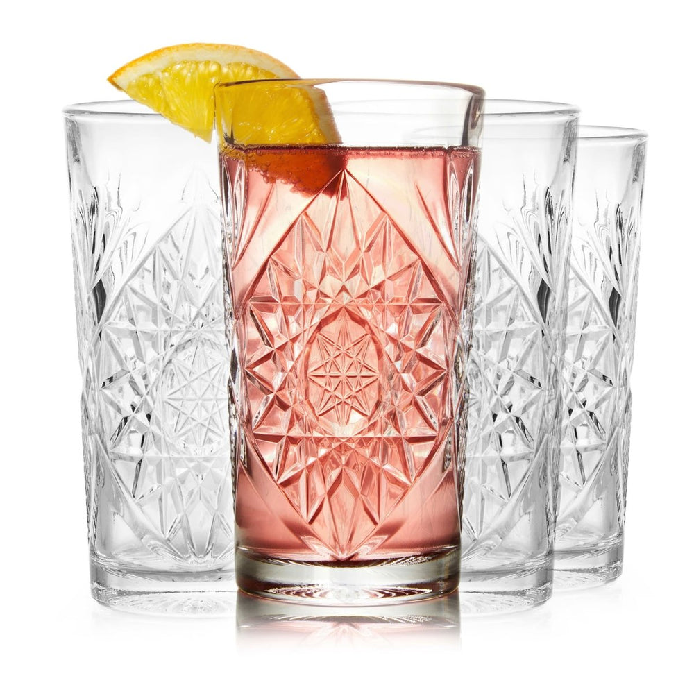 
                      
                        Libbey Hobstar Cooler Glasses, 16 oz - Set of 4 - lily & onyx
                      
                    