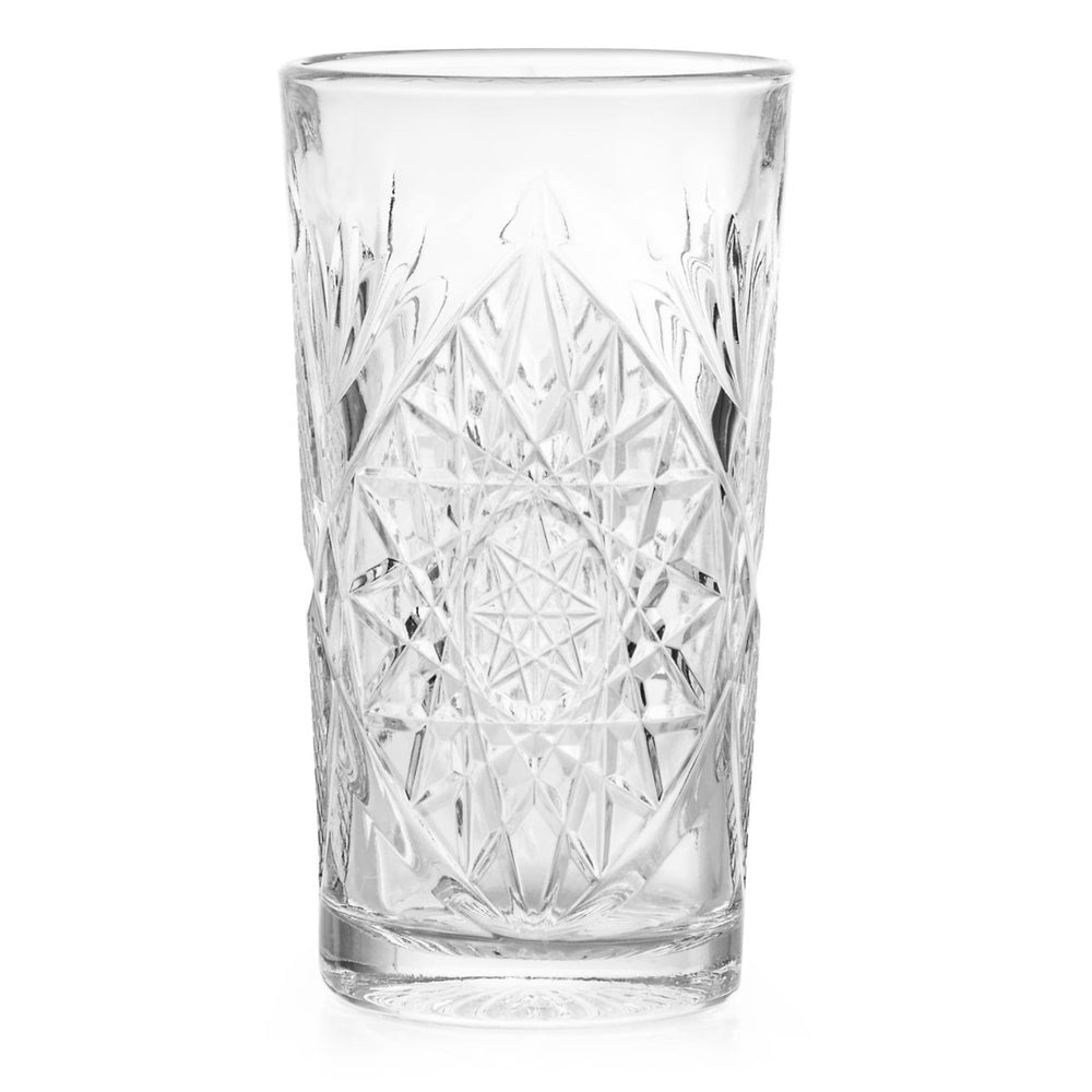 Libbey Hobstar Cooler Glasses, 16 oz - Set of 4 - lily & onyx