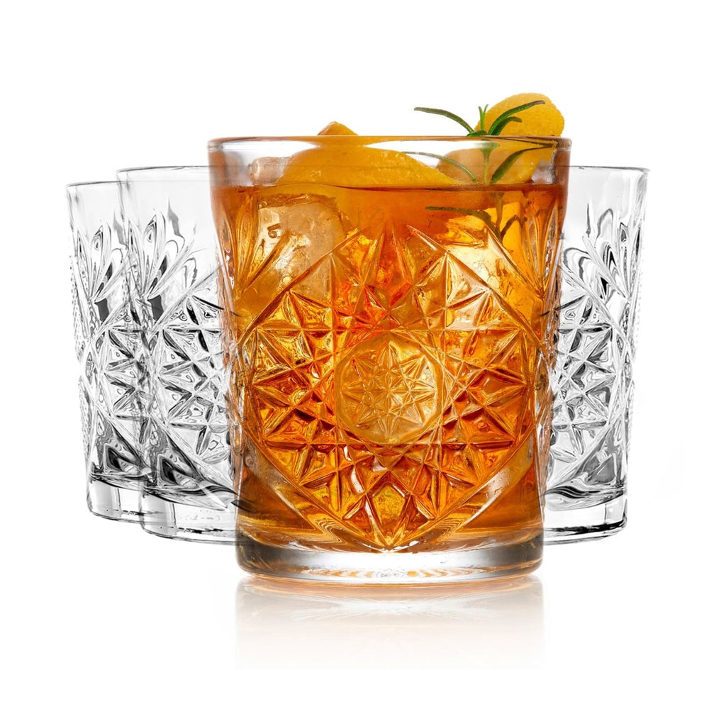 
                      
                        Libbey Hobstar Double Old Fashioned Glasses, 12 oz, Clear - Set of 4 - lily & onyx
                      
                    