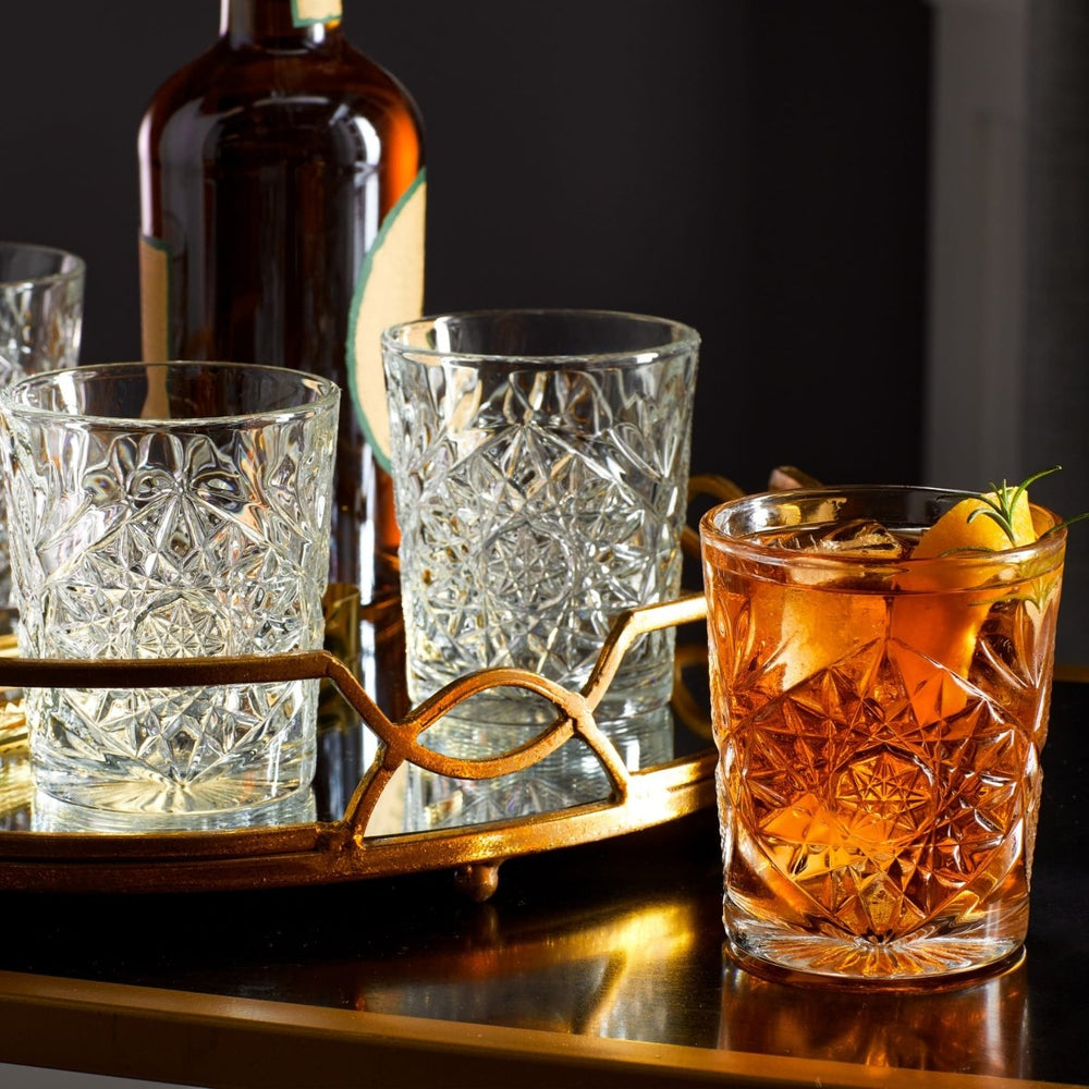
                      
                        Libbey Hobstar Double Old Fashioned Glasses, 12 oz, Clear - Set of 4 - lily & onyx
                      
                    
