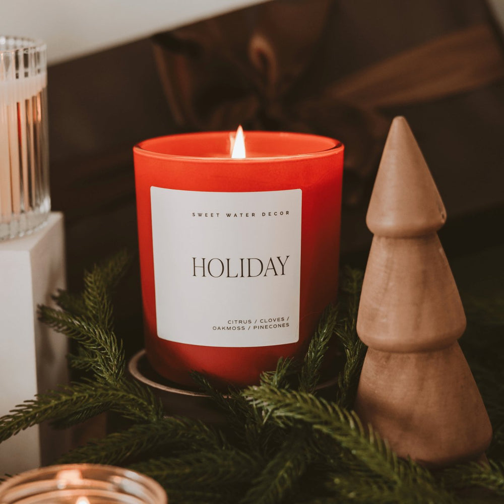 
                      
                        Sweet Water Decor Holiday Soy Candle - Red Matte Jar - 15 oz - lily & onyx
                      
                    