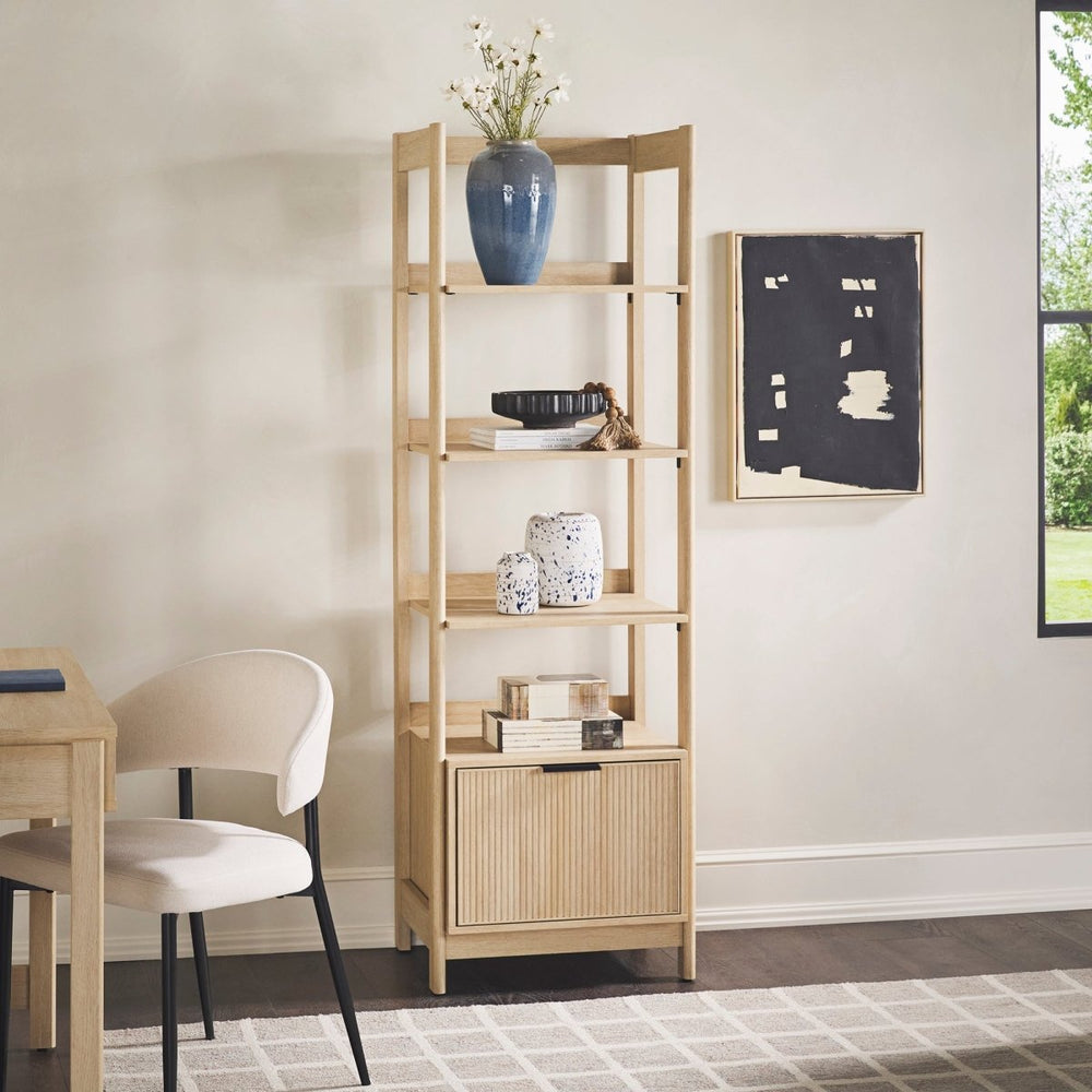 
                      
                        Walker Edison Holmes Modern Scandinavian Reeded Bookshelf - lily & onyx
                      
                    