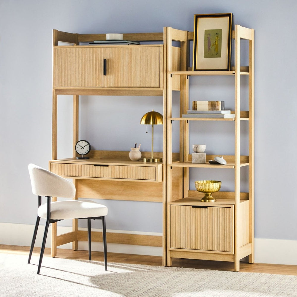 
                      
                        Walker Edison Holmes Modern Scandinavian Reeded Bookshelf - lily & onyx
                      
                    
