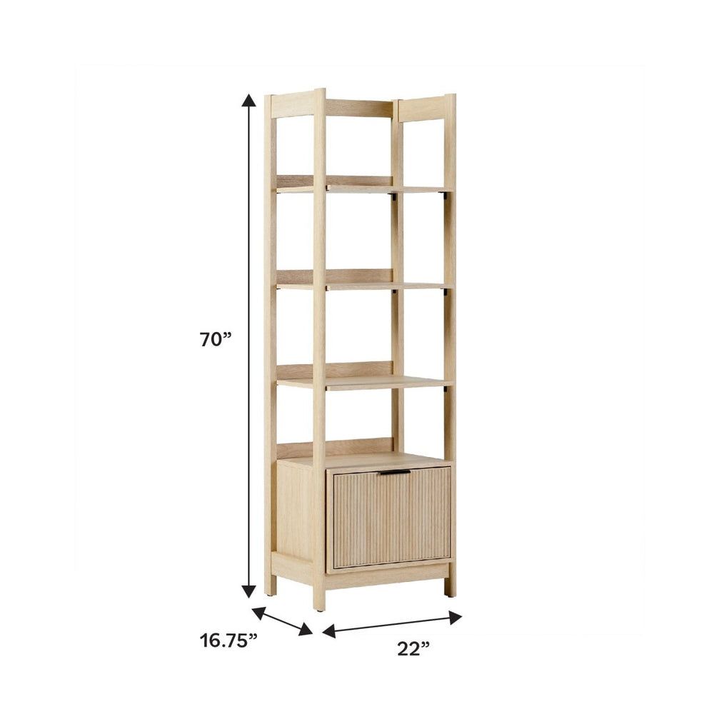 
                      
                        Walker Edison Holmes Modern Scandinavian Reeded Bookshelf - lily & onyx
                      
                    