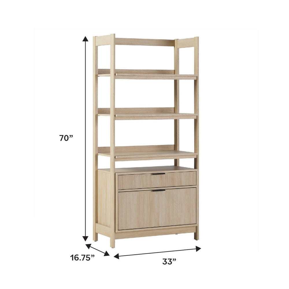
                      
                        Walker Edison Holmes Modern Scandinavian Reeded Wide Bookshelf - lily & onyx
                      
                    