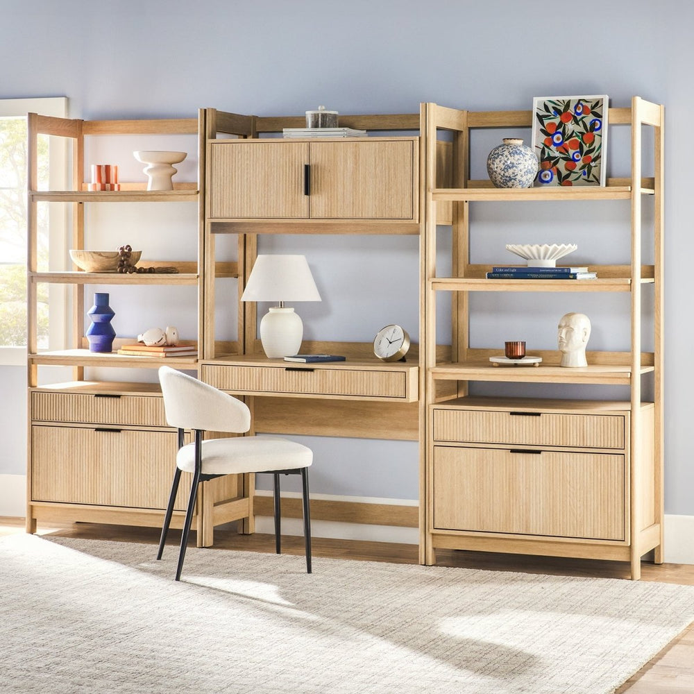 
                      
                        Walker Edison Holmes Modern Scandinavian Reeded Wide Bookshelf - lily & onyx
                      
                    
