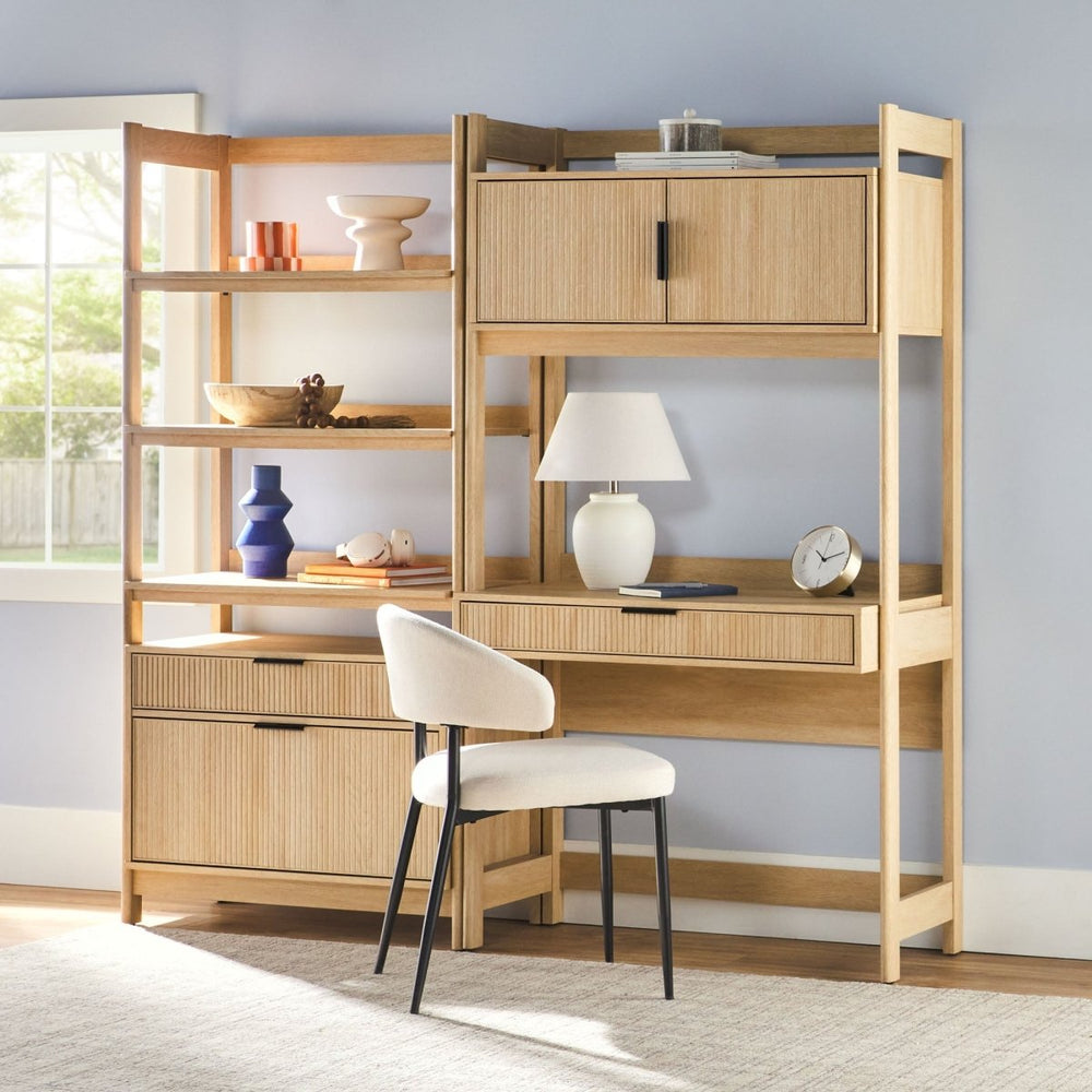 
                      
                        Walker Edison Holmes Modern Scandinavian Reeded Wide Bookshelf - lily & onyx
                      
                    