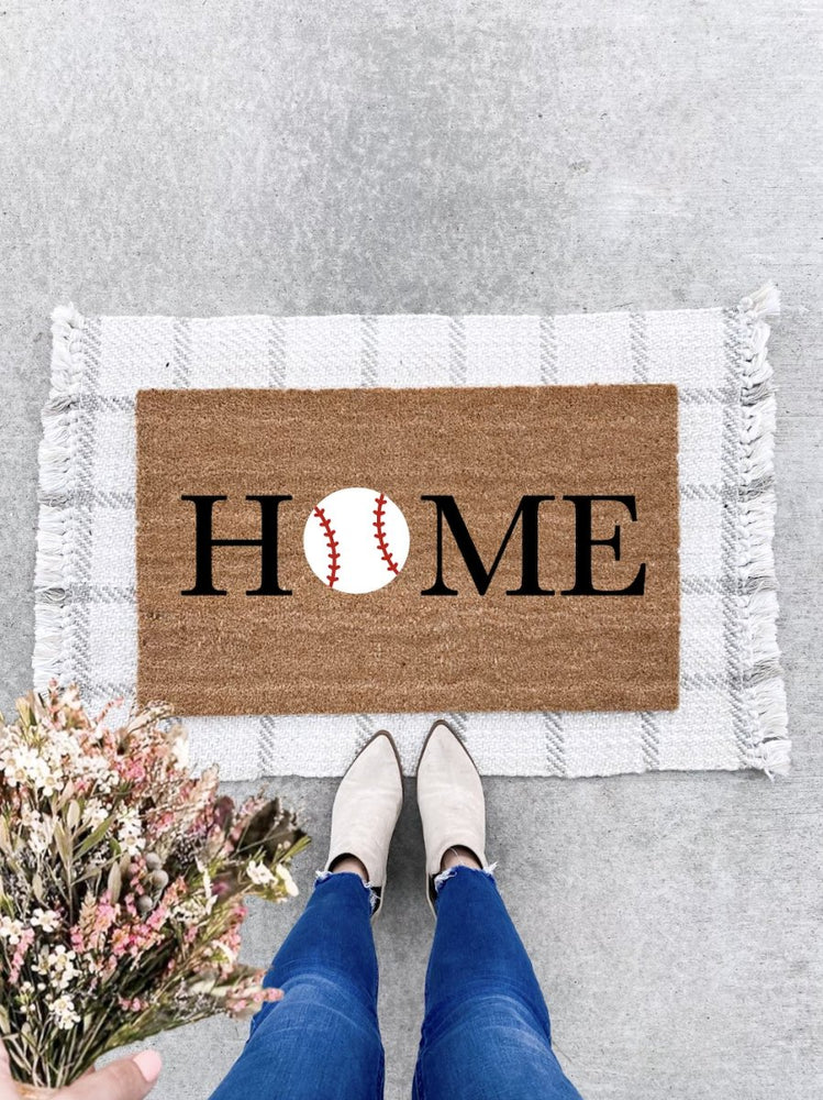 The Doormat Co. Home Doormat | Baseball - lily & onyx