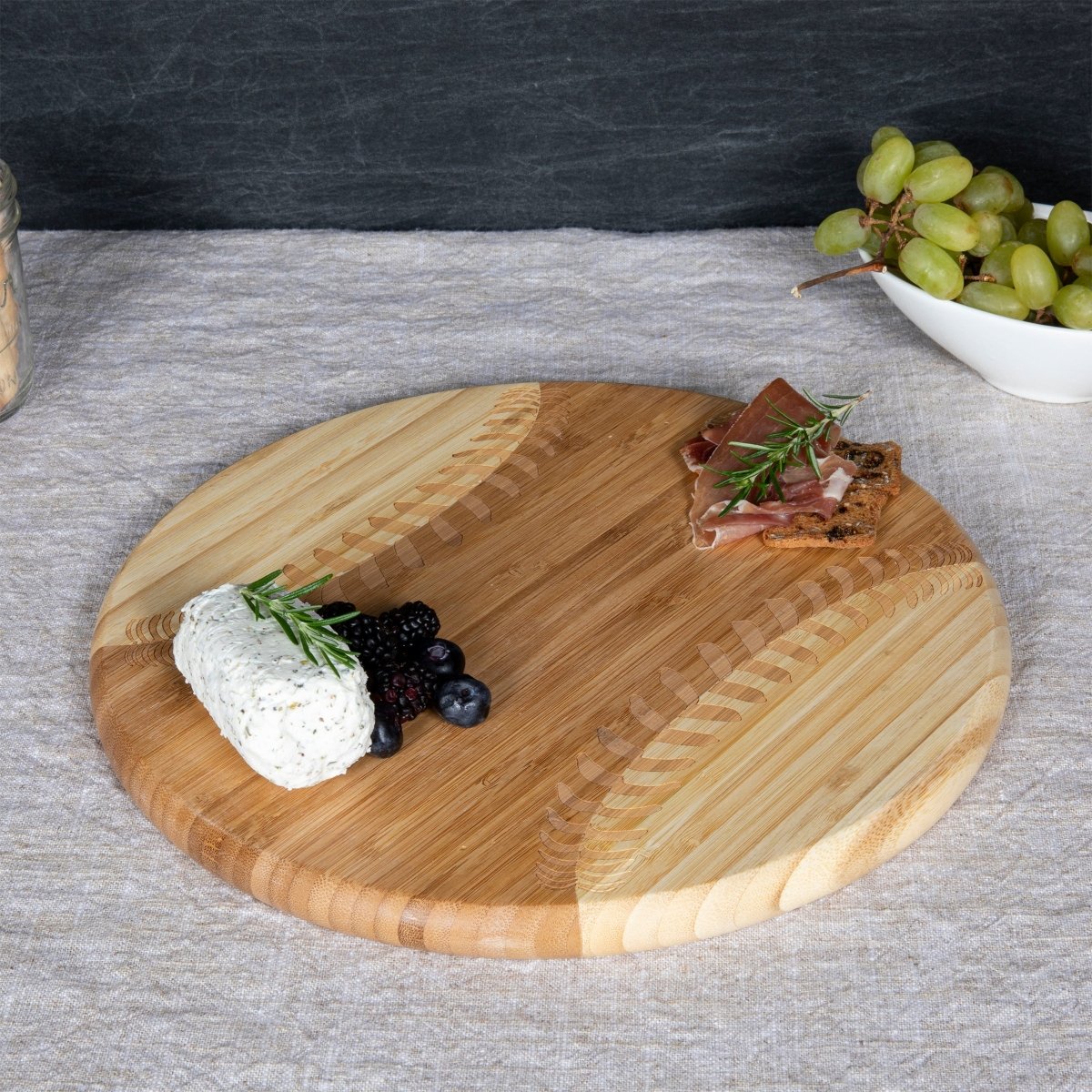 Picnic Time Family of Brands Home Run! Baseball Cutting Board & Serving Platter - lily & onyx